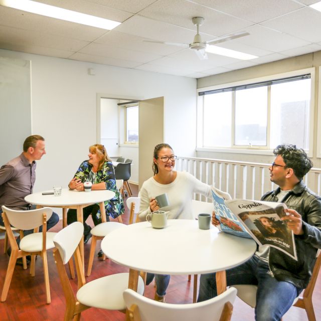 Library members can now use a high-tech coworking space!