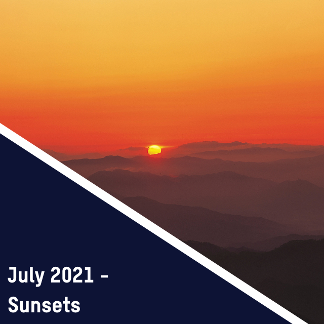 Healthier Habits blog – July 2021 : Sunsets