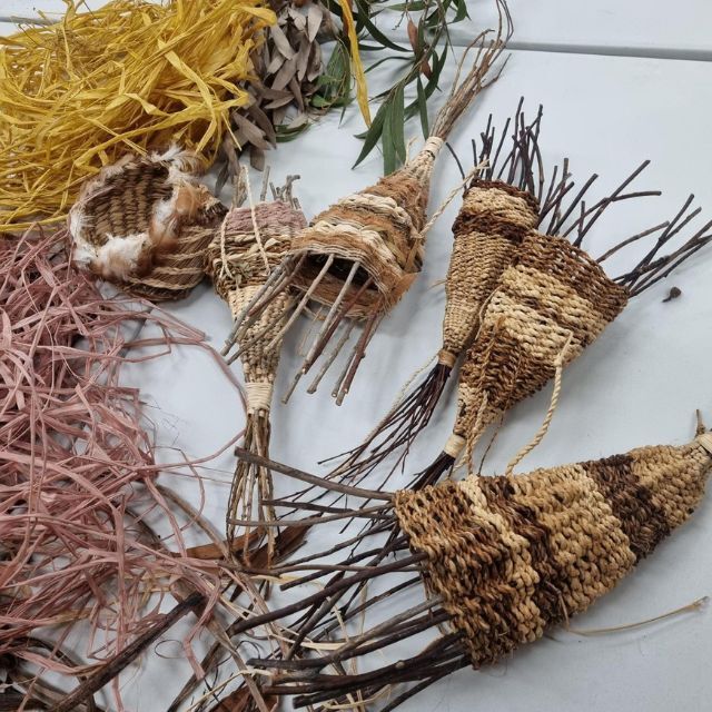Twig Basket Weaving with Fibre Artist Meg Viney at Leongatha Library